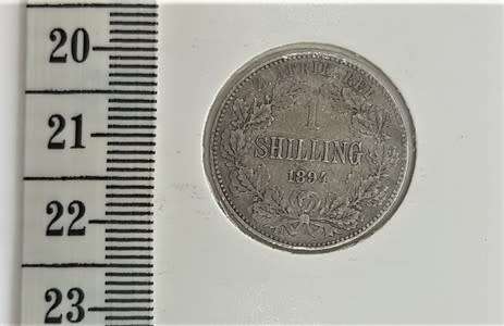1894 ZAR Kruger Shilling as per scan