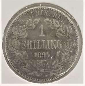 1894 ZAR Kruger Shilling as per photo