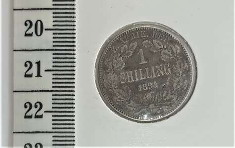 1894 ZAR Kruger Shilling as per photo