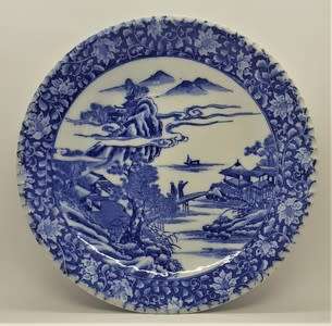 Japanese Porcelain hanging plate - as per photo