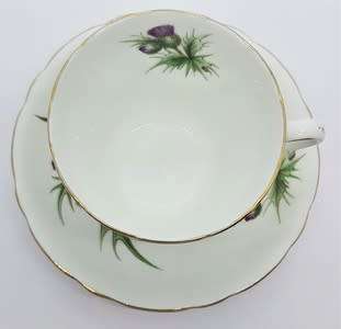 Adderley `Thistle` cup and saucer duo - as per photo