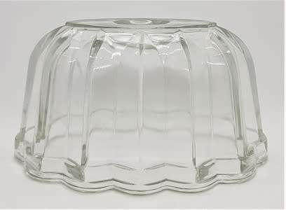 Pair of Vintage glass jelly moulds - as per photo