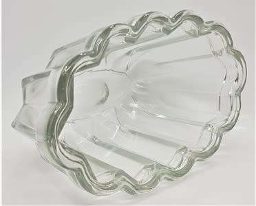 Pair of Vintage glass jelly moulds - as per photo