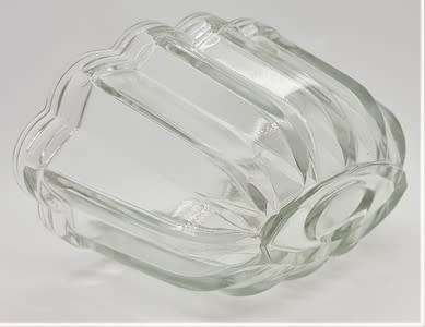 Pair of Vintage glass jelly moulds - as per photo