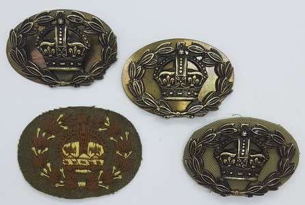 Lot of 4 Sergeant Major arm patch and badges - as per photo