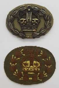 Lot of 4 Sergeant Major arm patch and badges - as per photo