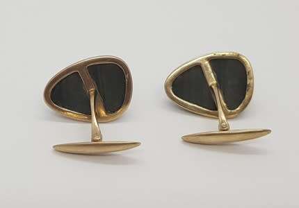 Vintage Pair of 9ct Gold Cufflinks - 8.7g - as per photo