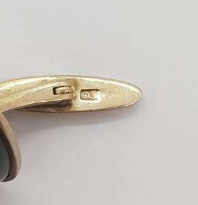 Vintage Pair of 9ct Gold Cufflinks - 8.7g - as per photo