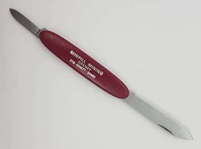 Victorinox pocket knife advertising for Minfill Mining Orkney - as per photo