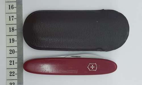 Victorinox pocket knife advertising for Minfill Mining Orkney - as per photo