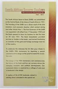 SARB 90th Anniversary Sterling Silver Set with Mr Nelson Mandela - as per photo