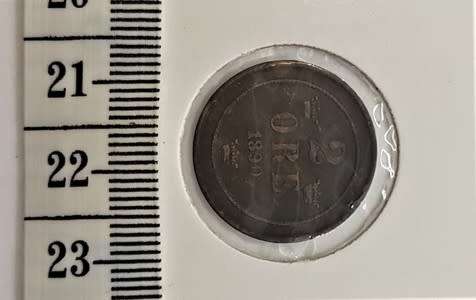 1890 Sweden 2 Ore - as per scan