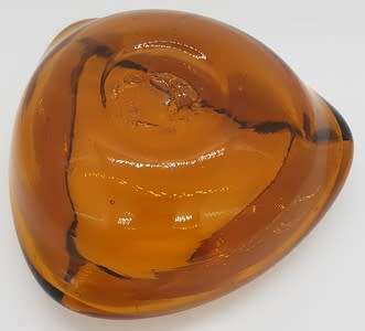 Vintage Amber Ashtray - as per photo