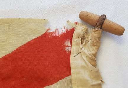 WWII Union Jack Flag - Original Wood Botton 86x172cm as per photo