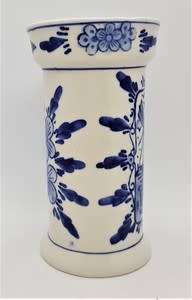 Vintage Delft Blue Beer Mug with hairline crack