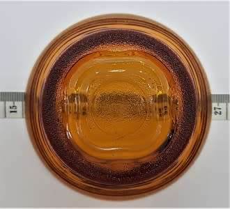 Lot of 6 amber Duralex pudding bowls made in France as per photo