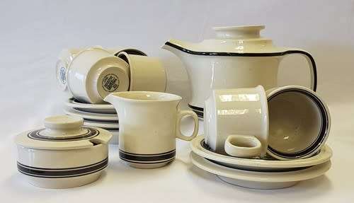 Libby Stoneware 17 piece coffee set made in RSA exclusively for Place Setters as per photo