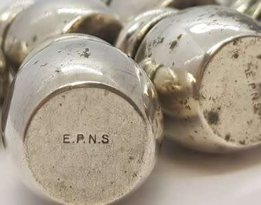 Lot of 11 Miniature EPNS Salt and Pepper Shakers - as per photo