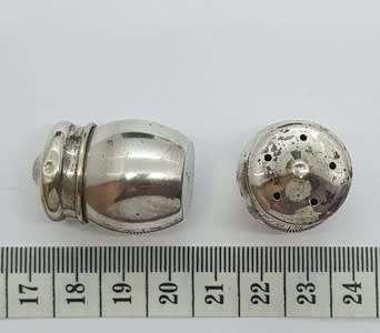 Lot of 11 Miniature EPNS Salt and Pepper Shakers - as per photo