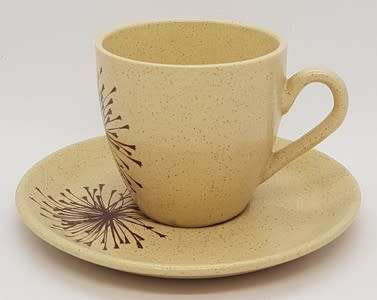 9 Piece Pottery Espresso Set made by Norbel Potteries, Salisbury Rhodesia - as per photo