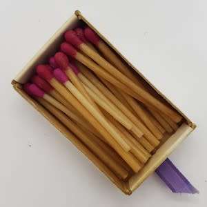 Vintage Miniature Matches with Porcelain Side made in Italy - as per photo