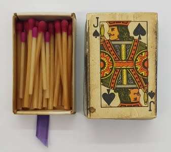 Vintage Miniature Matches with Porcelain Side made in Italy - as per photo