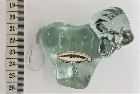 Handmade Ngwenya Glass figurine made in Swaziland - as per photo