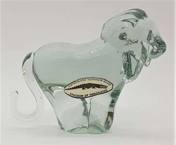 Handmade Ngwenya Glass figurine made in Swaziland - as per photo