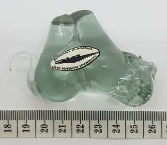 Handmade Ngwenya Glass figurine made in Swaziland - as per photo