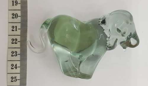 Handmade Ngwenya Glass figurine made in Swaziland - as per photo