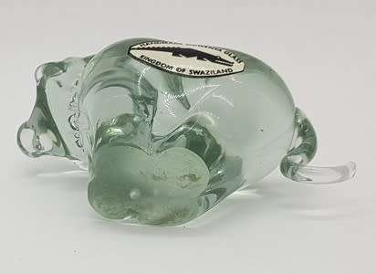 Handmade Ngwenya Glass figurine made in Swaziland - as per photo