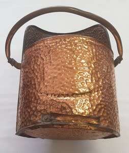 Vintage Hammered Copper Coal Scoop 36 cm - as per photo
