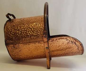 Vintage Hammered Copper Coal Scoop 36 cm - as per photo