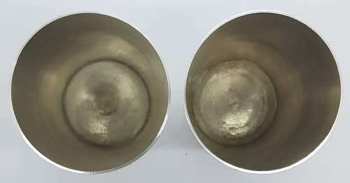 Pair of Silver Plated Shot Glasses made in France - as per photo