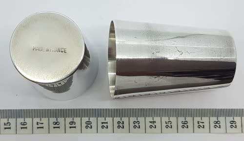 Pair of Silver Plated Shot Glasses made in France - as per photo