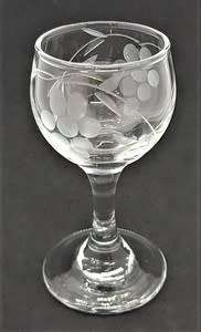 Set of 4 Miniature Stem Glasses 8cm - as per photo