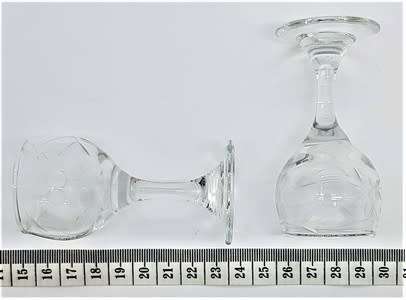 Set of 4 Miniature Stem Glasses 8cm - as per photo