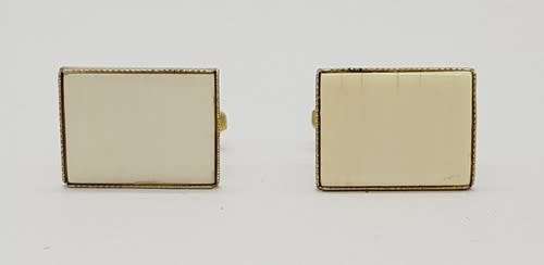 Pair of Gold Tone Cufflinks - as per photo