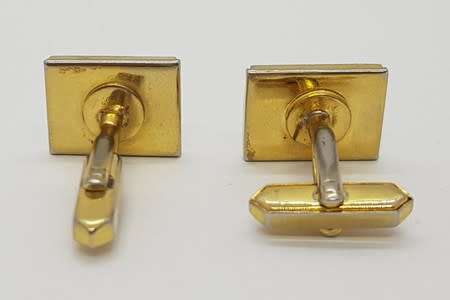 Pair of Gold Tone Cufflinks - as per photo