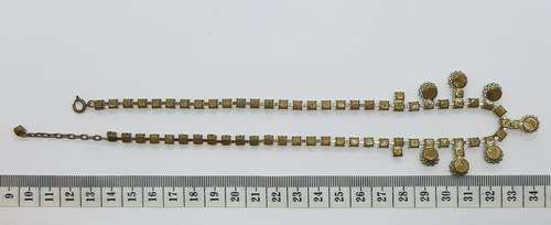 Vintage Costume Jewelry Necklace and Matching Earrings - as per photo