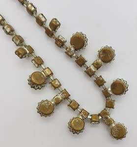 Vintage Costume Jewelry Necklace and Matching Earrings - as per photo