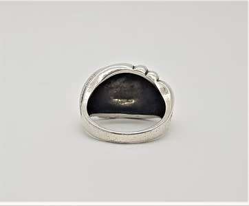 925 Sterling Silver Ring weight 7.9g size K as per photo