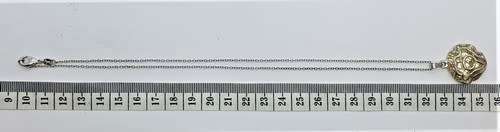925 Sterling Silver Necklace with Pendant and Matching Ring weight 15,4g Ring Size P as per photo