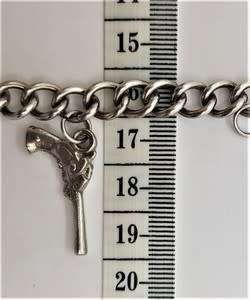 925 Sterling Silver Charm Bracelet weight 35,7g as per photo