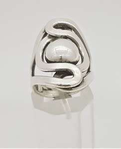 925 Sterling Silver Ring weight 9,4g size L as per photo