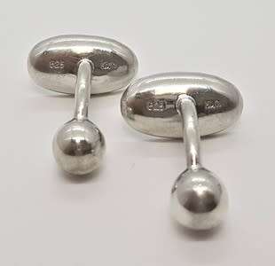 925 Sterling Silver Cufflinks weight 17,5g as per photo