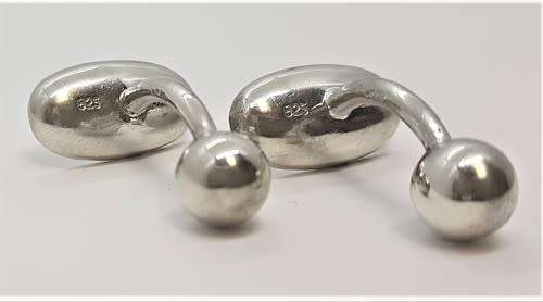 925 Sterling Silver Cufflinks weight 17,5g as per photo