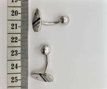 925 Sterling Silver Cufflinks weight 17,5g as per photo