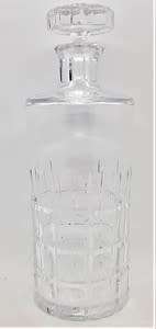 Vintage Cut Glass Decanter with Stopper as per photo