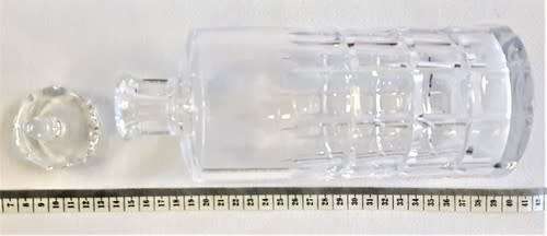 Vintage Cut Glass Decanter with Stopper as per photo